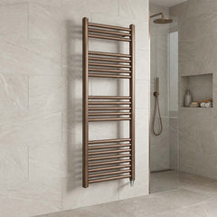 Brushed Bronze Electric Towel Rail - 1200mm x 500mm Ireland 