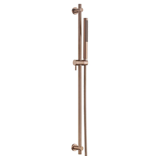Brushed Bronze Shower Slider Rail Kit 900mm 1200