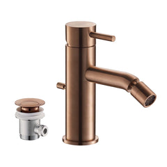 Brushed Bronze Single Lever Bidet Tap with Waste in Ireland