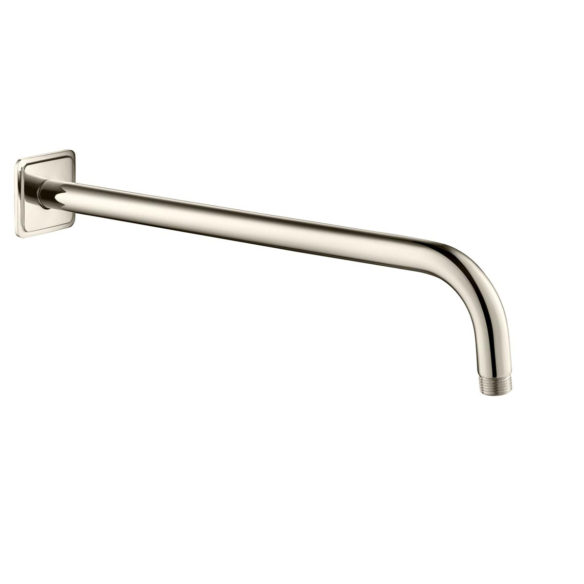 Brushed Nickel Wall Shower Arm 400mm