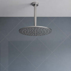 Brushed Stainless Steel Ceiling Shower Arm - 200mm