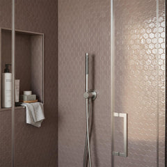 Brushed Stainless Steel Pencil Handset Shower with Water Outlet