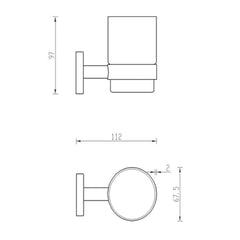 Technical Drawing - Bathroom tumbler holder