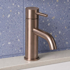 Brushed bronze basin tap deck mounted - brushed bronze