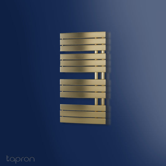 CLEO Brushed Brass Towel Radiator - 1080 X 550