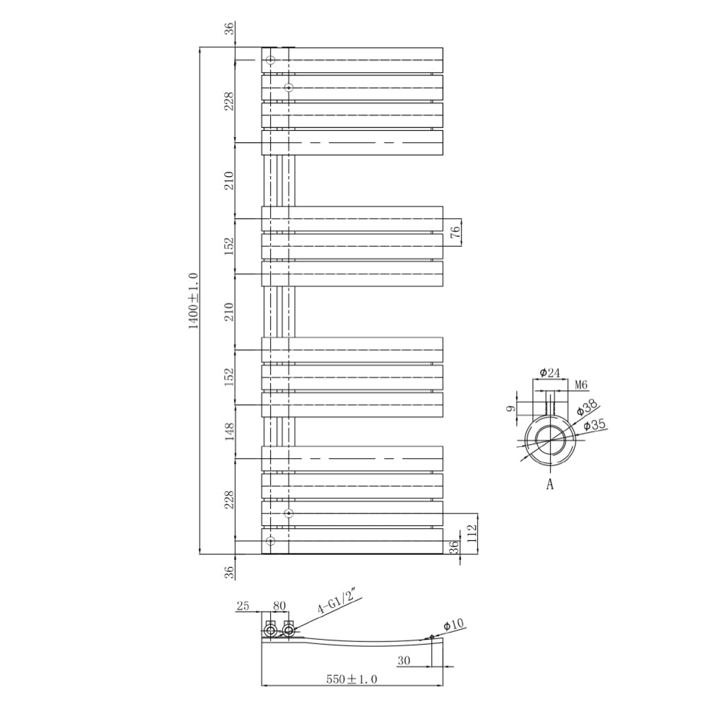 Black Towel Rail Radiator