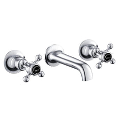 3-hole basin mixer tap chrome finished