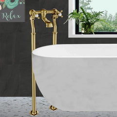 Antique brass bath filler, MP 0.5