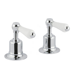 Chester Lever Deck Mounted Panel Valves 3/4- Chrome [85809]
