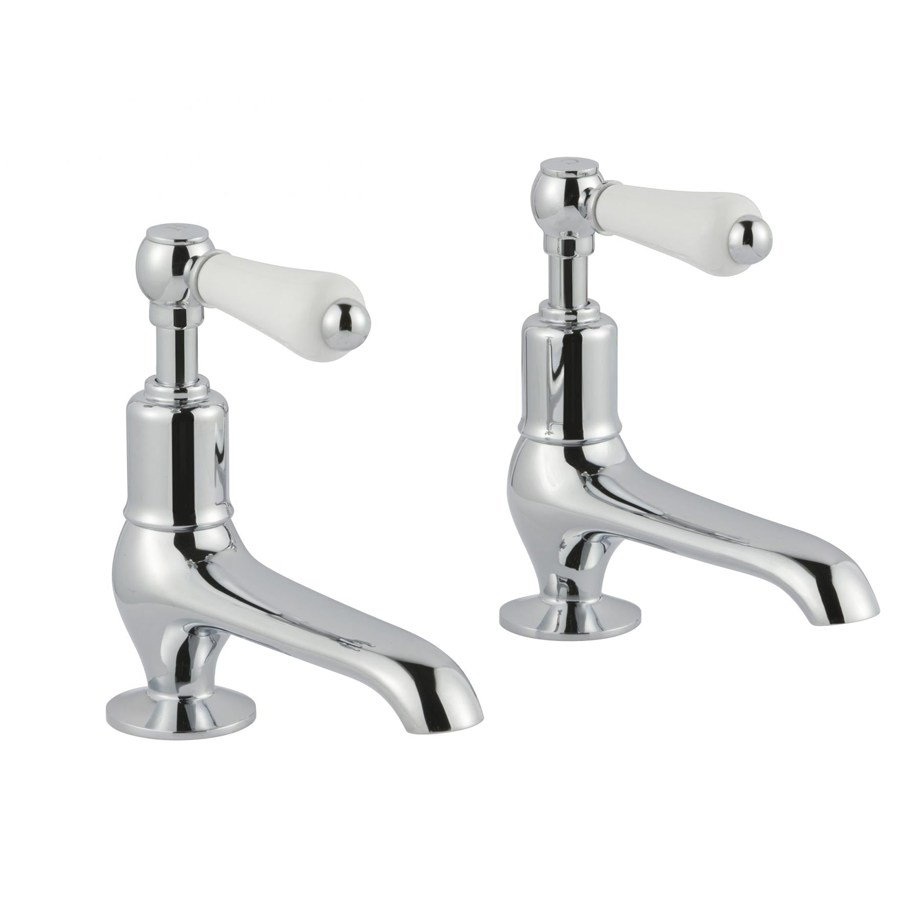 Traditional Basin Pillar Taps | Chrome Bathroom Sink Tap Set