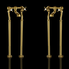 Traditional freestanding bathroom filler tap