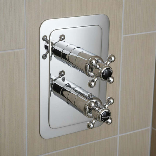 Chrome 1 Outlet Thermostatic Mixer Valve 1200