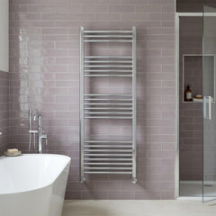 Chrome Dual Fuel Heated Towel Rail - 1200mm X 500mm