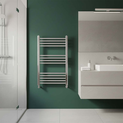Chrome Heated Towel Rail - 800mm X 500mm - Ireland