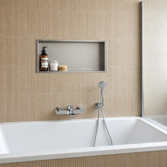 Chrome Rectangular Shower Niche - 600mm × 300mm Ireland 