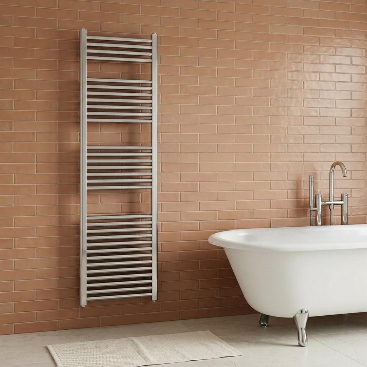 Chrome Towel Rail Radiator - 1600mm X 500mm