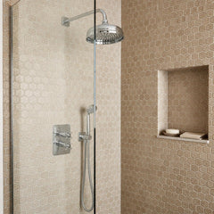 Chrome Traditional Victorian Shower Head 125mm - Ireland