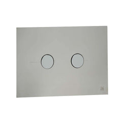 Chrome pneumatic toilet flush plate