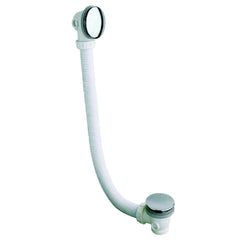 Extended bath click clack waste overflow cover 