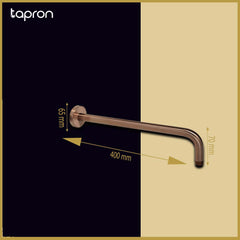 Bronze shower arm - Dimension