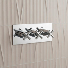 Concealed Shower Valve with 2 Outlets – Chrome