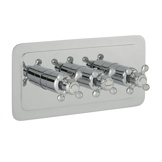 Three Outlet Concealed Thermostatic Shower Valve -Tapron 800