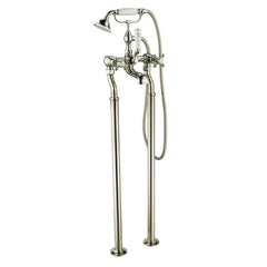Polished chrome bath shower mixer tap with shower kit 