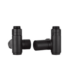 Dual Fuel Radiator Valves for Heated Towel Rails - Matt Black