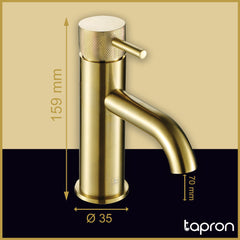  Gold deck-mounted basin tap 
