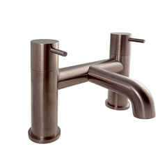 Deck Mounted Bridge Bath Tap - Brushed Bronze