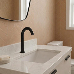 Deck mounted black sensor tap in Ireland