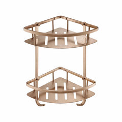 Brushed bronze corner basket