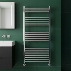 Dual Fuel Chrome Heated Towel Rail - 1200mm X 500mm