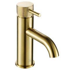 Brass basin tap with designer handle