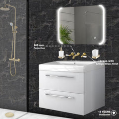 Gold shower waste tapron