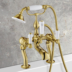 Gold bath shower mixer tap kit