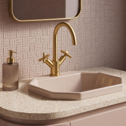 Gold mono basin mixer tap - Ireland  1200