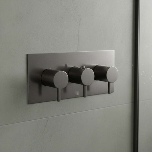 Gunmetal Two Outlet Thermostatic Shower Valve 1200