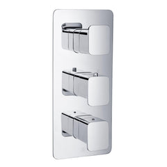 HIX Thermostatic Concealed 2 Outlet Shower Valve - Vertical MP 0.5