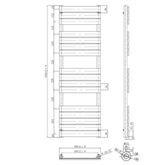 Black Radiator Technical Drowing