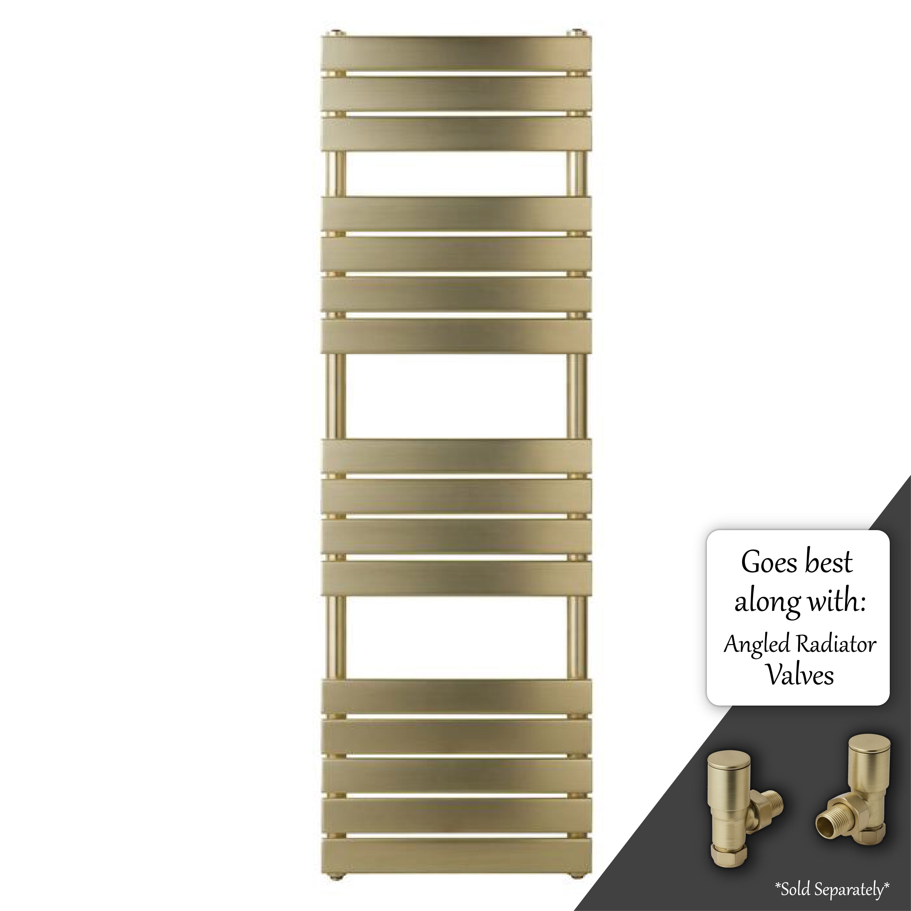 Vertical Gold Towel Radiator 1600 X 500