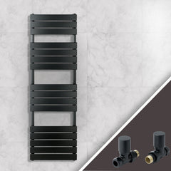 matt black bathroom radiator
