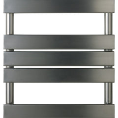 dual fuel black heated towel rail