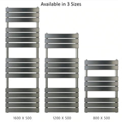dual fuel black towel radiator