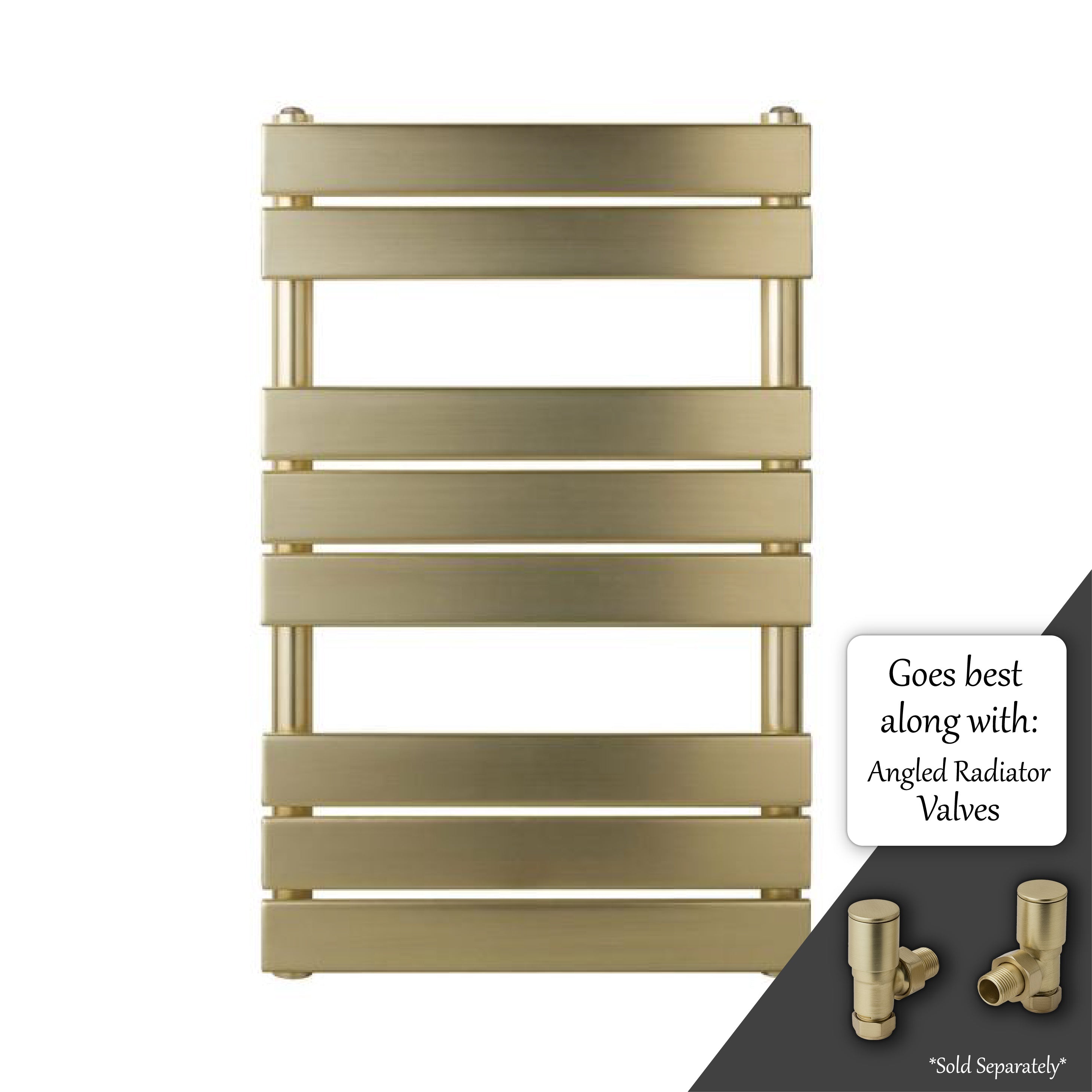 flat towel radiator - gold