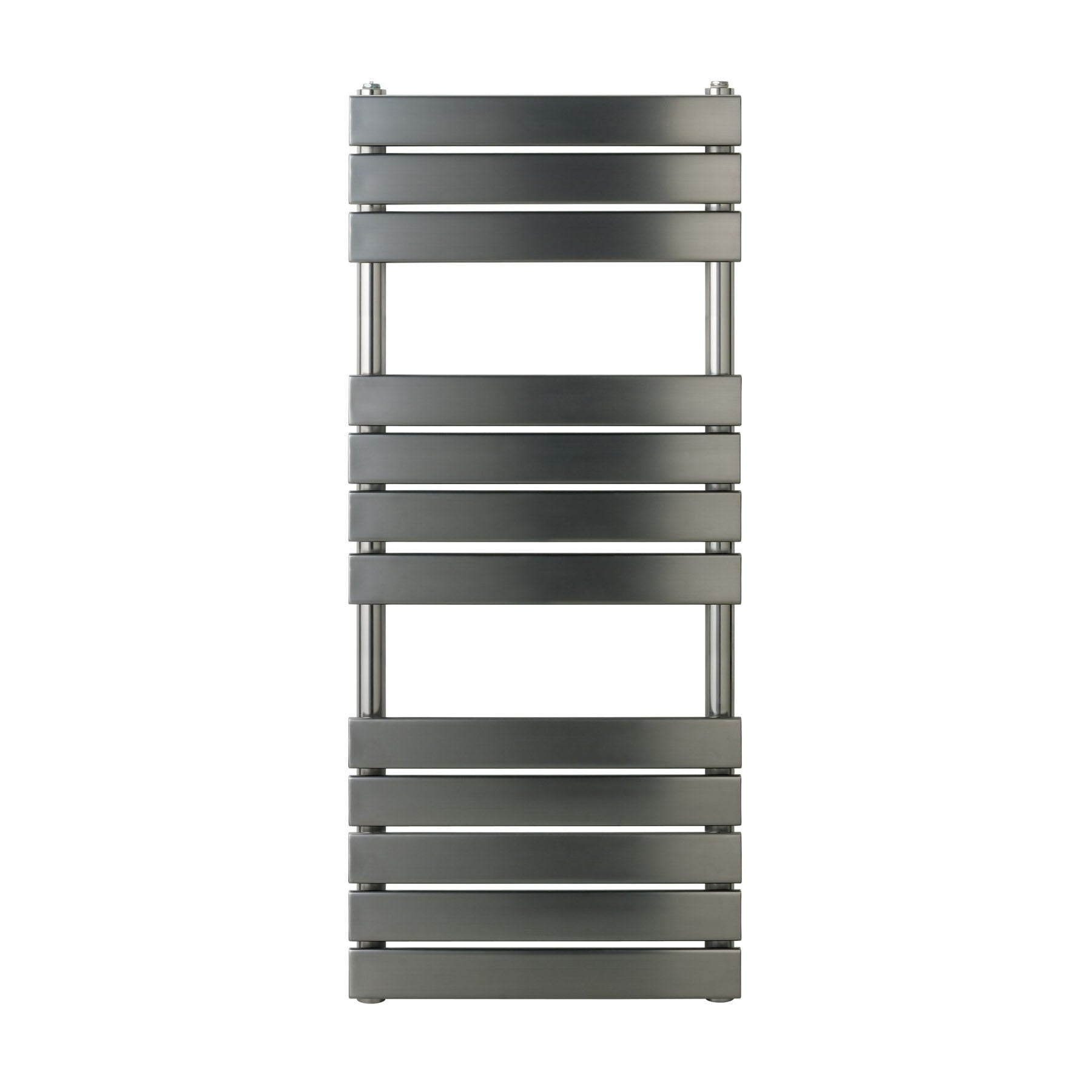 Black Towel Radiator | Tall Dual Fuel Bathroom Radiator | 1200 x 500mm