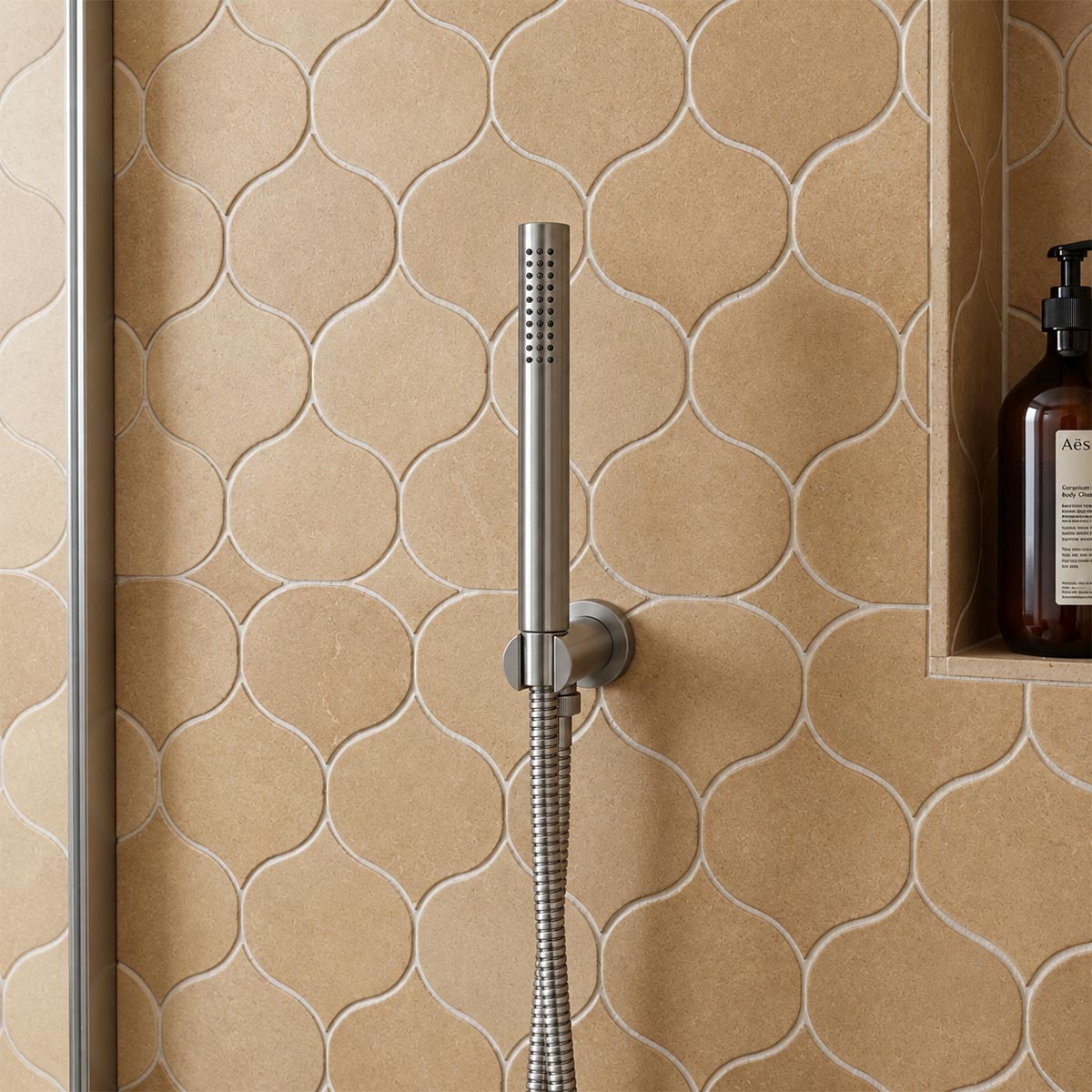 Handheld shower with hose and bracket