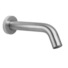 Brushed stainless steel touchless sink tap