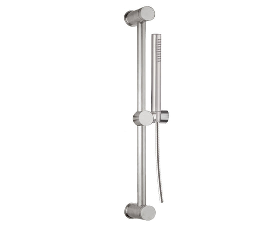 Slide Rail with Handheld Shower & Hose Stainless Steel | tapron.co.uk