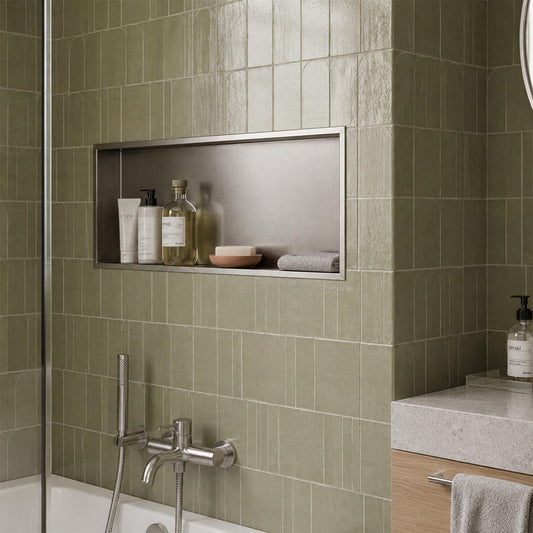 Stainless Steel Shower Niche - 600mm x 300mm 1200